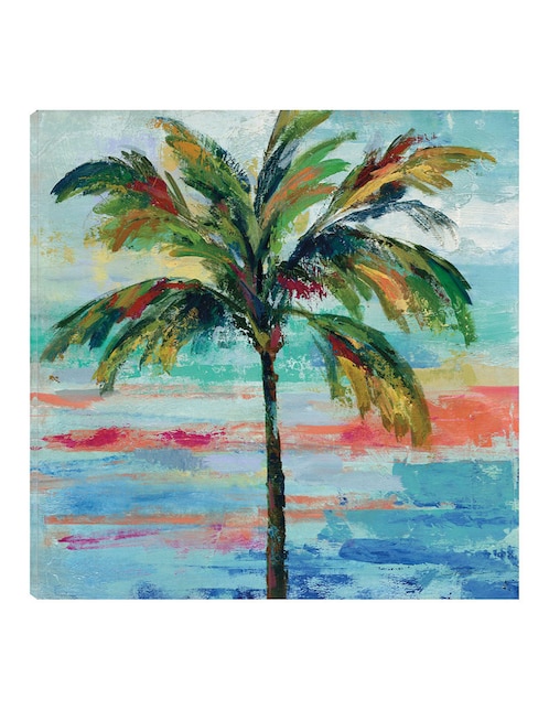Cuadro decorativo Palma californiana II técnica mixta Trópico 1
