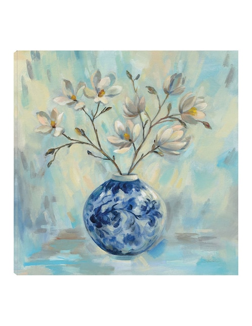Cuadro decorativo Flores en porcelana técnica mixta Floración 1