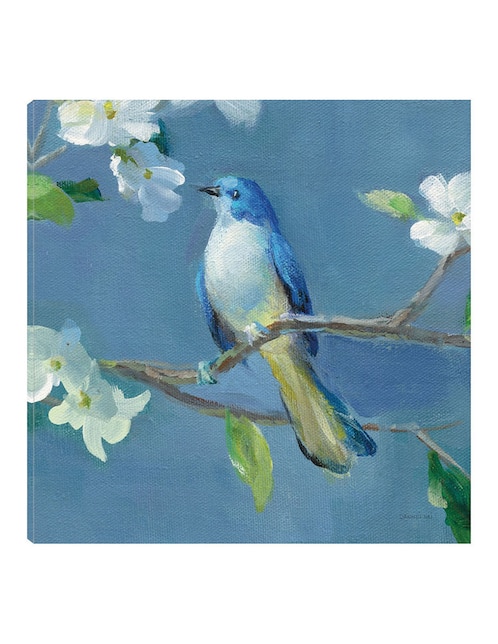 CUADROS JR Cuadro decorativo Primavera en el vecindario III técnica mixta Cuadros Jr Aves Silvestres