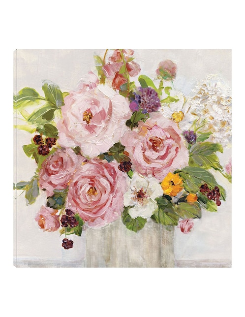 Cuadro decorativo Ruborisarse I técnica mixta Cuadros Jr Floral