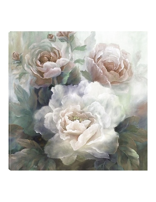 Cuadro decorativo Rosas blancas III técnica mixta Floración 1
