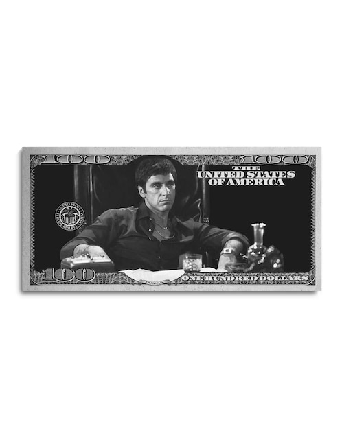 Cuadro decorativo Canvas Art billete corleone