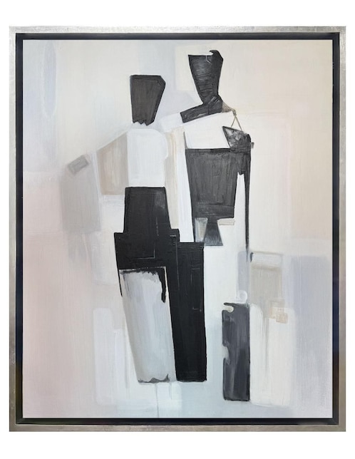Pintura La Despedida técnica acrílico Lune Art Gallery Marco hoja de plata