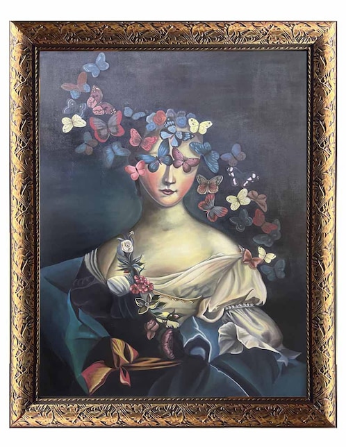 Pintura Mariposas y Misterio técnica óleo Lune Art Gallery Mariposas