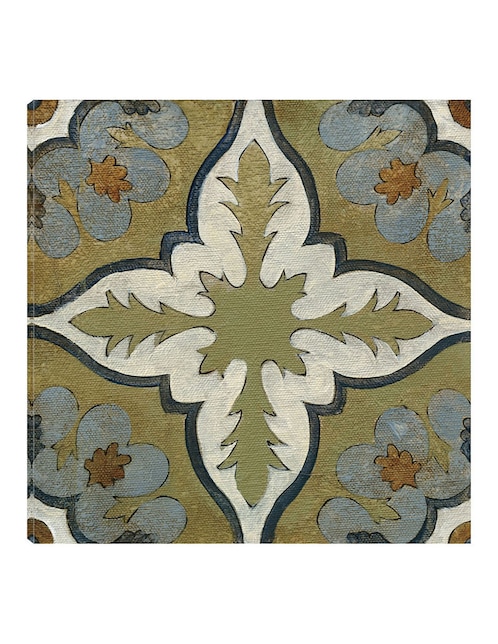 Cuadro decorativo Azulejo del Viejo Mundo II técnica mixta Símbolos 1