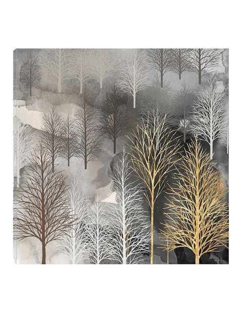 Cuadro decorativo Árboles de Invierno técnica mixta Naturaleza 1