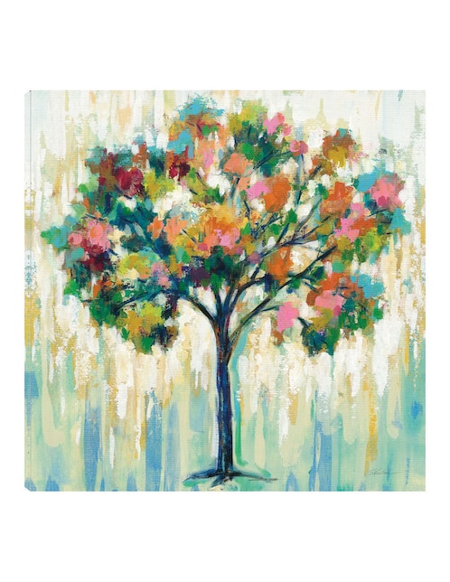 Cuadro decorativo Árbol floreciente técnica mixta Árboles 1