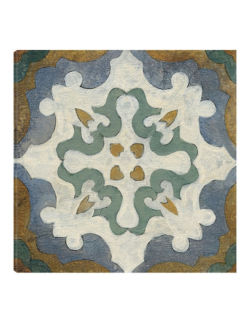 Cuadro decorativo Azulejos del Viejo Mundo VI técnica mixta Formas 1
