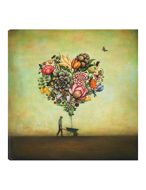 Cuadro decorativo Botanica de el Gran Corazón técnica mixta Cuadros Jr Primavera