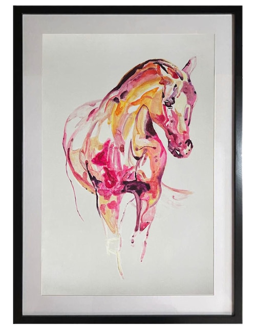 Pintura Dulce Coral técnica acrílico Lune Art Gallery