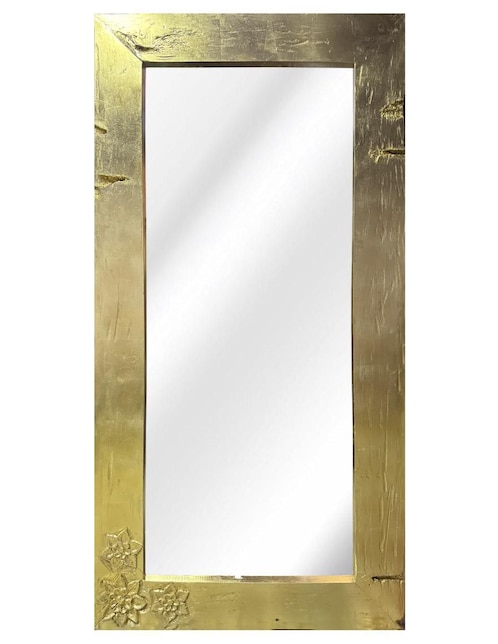 Espejo rectangular Lune Art Gallery Hoja de oro estilo Trendy