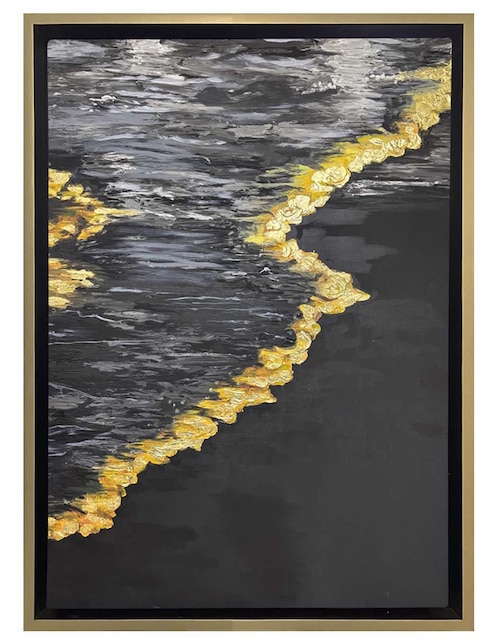 Pintura Mar Negro técnica mixta Lune Art Gallery