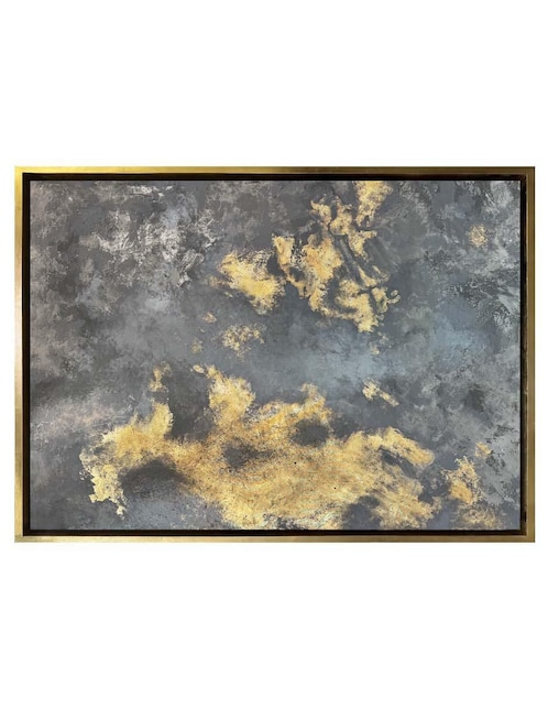 Pintura Gold Moon técnica mixta Lune Art Gallery