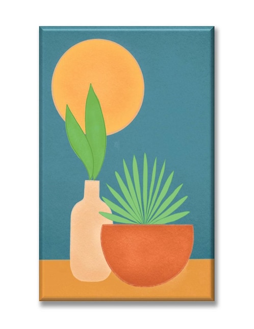 Cuadro decorativo Industria Grafica Ciento 23 macetas en la casa