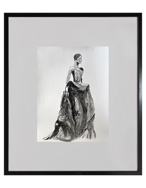Pintura Fashion técnica acrílico Lune Art Gallery