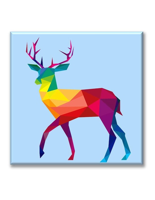 Cuadro decorativo Venado geométrico 1