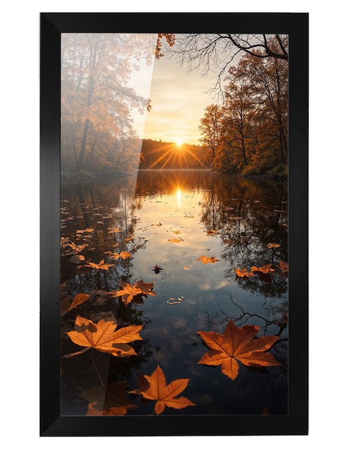 Cuadro decorativo Pixelarte otoño