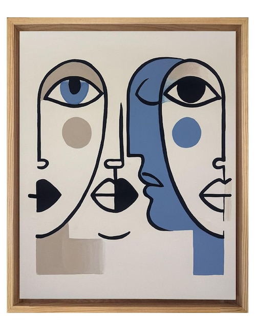 Pintura Fragmentadas técnica acrílico Lune Art Gallery Cubistas