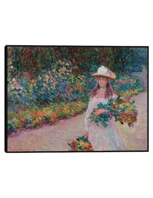 Cuadro decorativo Jovencita en el jardín de Giverny (1888) técnica mixta Gente 1