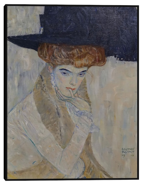 Cuadro decorativo El sombrero de plumas negras (1910) técnica mixta Cuadros Jr Colores