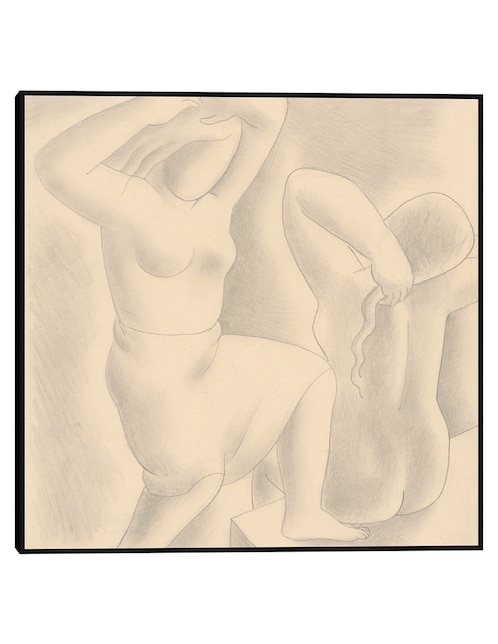 Cuadro decorativo La mañana (1929) técnica mixta Bocetos 1