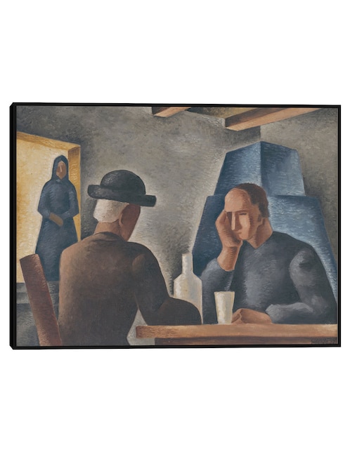 Cuadro decorativo En una posada (1927) técnica mixta Cuadros Jr Gente