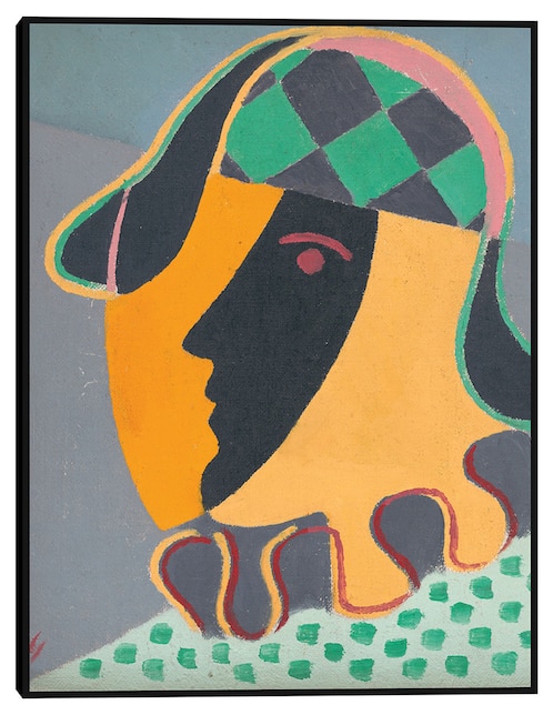 Cuadro decorativo La cabeza de Pierot (1932) técnica mixta Cuadros Jr Colores