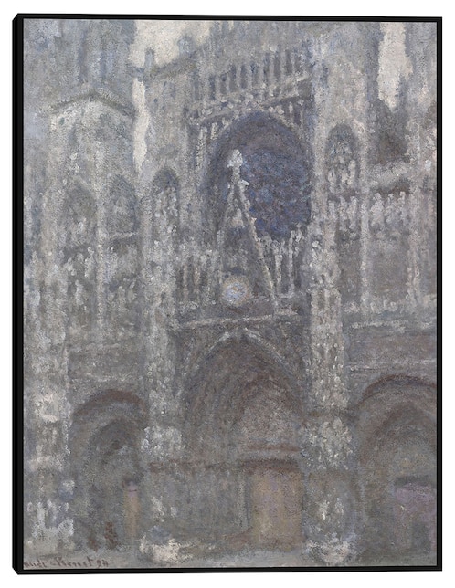 Cuadro decorativo La Catedral de Ruán. El portal, Tiempo gris (1892) técnica mixta Cuadros Jr Arquitectura