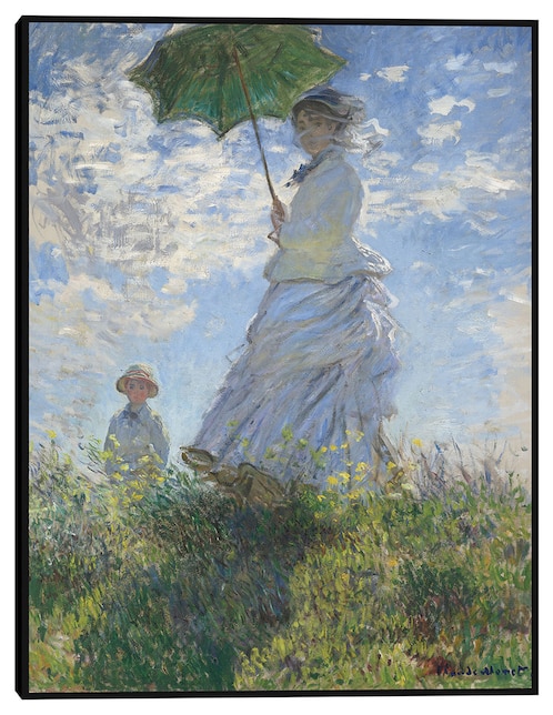 Cuadro decorativo Mujer con sombrilla – Madame Monet y su hijo (1875) técnica mixta Cuadros Jr Retratos