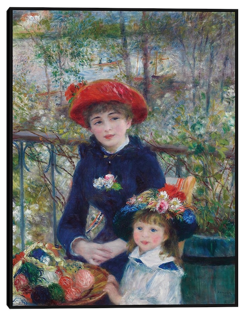 Cuadro decorativo Dos hermanas (en la terraza) (1881) técnica mixta Cuadros Jr Retratos