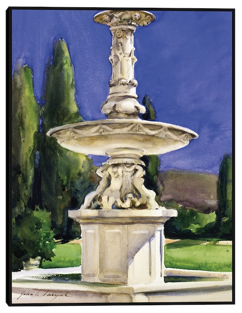 Cuadro decorativo Fuente de mármol en Italia (ca. 1907) técnica mixta Cuadros Jr Colores