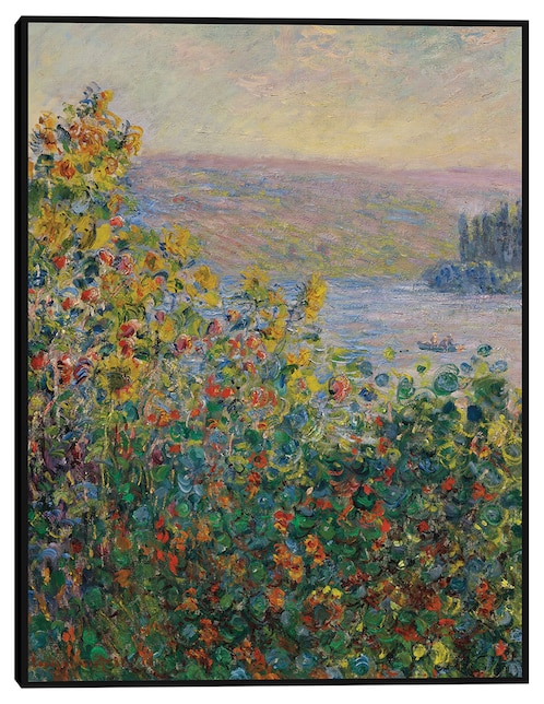 Cuadro decorativo Parterres de flores en Vétheuil (1881) técnica mixta Cuadros Jr Primavera