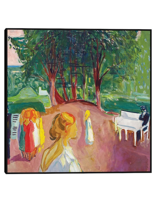 Cuadro decorativo Coqueteando en el parque (1942) técnica mixta Cuadros Jr Gente