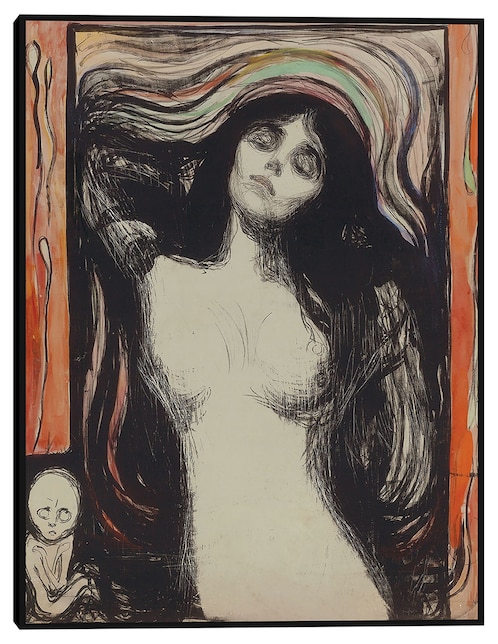 Cuadro decorativo Virgen (1895–1896) técnica mixta Siluetas 1