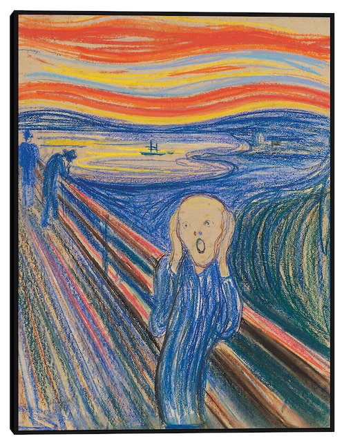 Cuadro decorativo El grito (1895) técnica mixta Cuadros Jr Formas