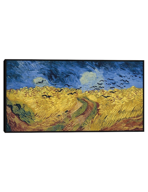 Cuadro decorativo Campo de trigo con cuervos (1890) técnica mixta Campos 1