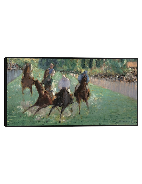 Cuadro decorativo En las carreras (c. 1875) técnica mixta Cuadros Jr Gente