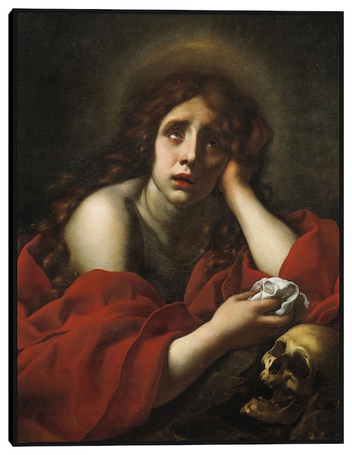 Cuadro decorativo La Penitente María Magdalena técnica mixta Figuras Celestiales 1