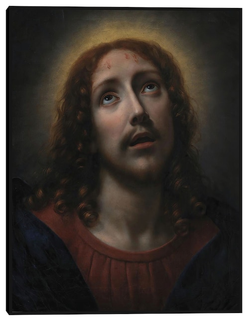 Cuadro decorativo La agonía de Cristo en el huerto de Getsemaní (1631 – 1686) técnica mixta Figuras Celestiales 1