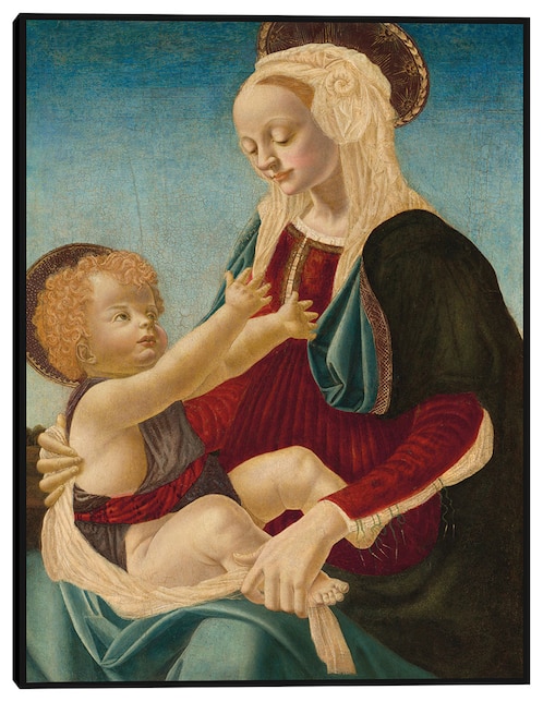 Cuadro decorativo La Virgen y el Niño c. 1470/1480 técnica mixta Cuadros Jr Vírgenes
