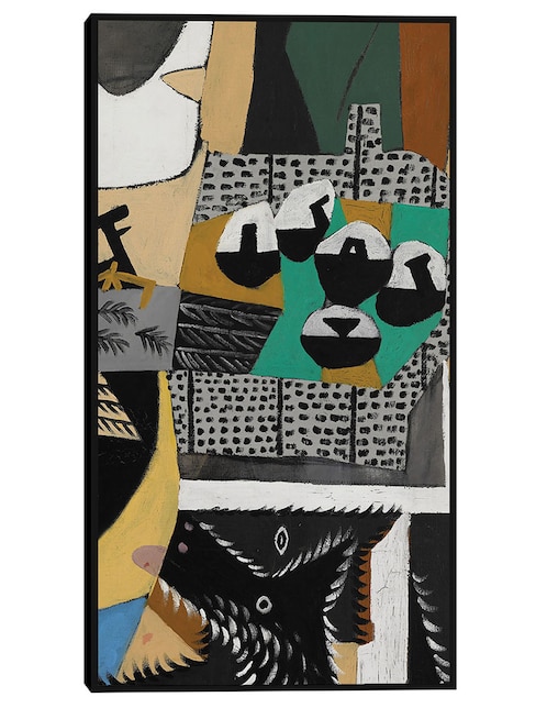 Cuadro decorativo Perro y gallo (1921) técnica mixta Cuadros Jr Formas