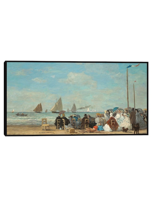 Cuadro decorativo Escena de playa en Trouville técnica mixta Playas 1