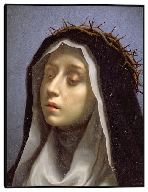 Cuadro decorativo Santa Catalina de Siena técnica mixta Cuadros Jr Figuras Celestiales