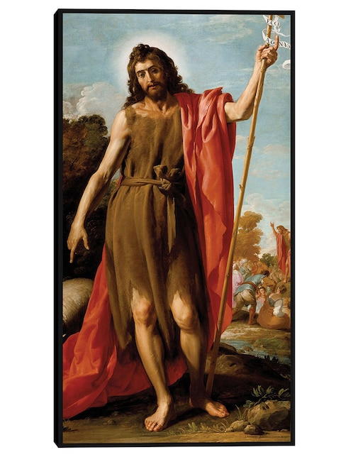 Cuadro decorativo San Juan Bautista en el desierto (1635) técnica mixta Figuras Celestiales 1