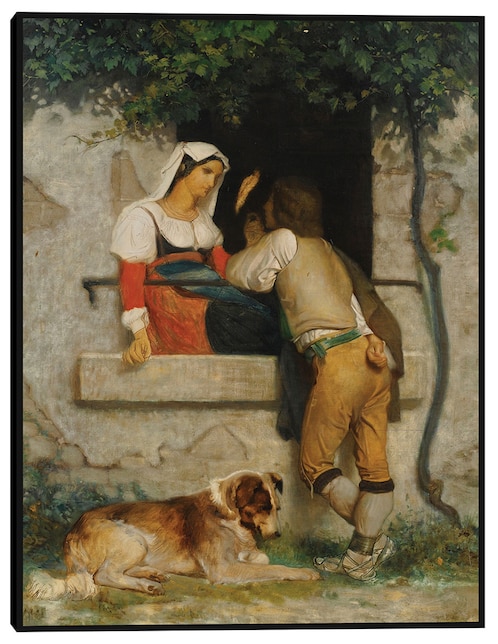Cuadro decorativo Amantes italianos técnica mixta Familia 1