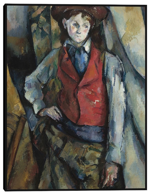 Cuadro decorativo El niño con chaleco rojo (1888-1890) técnica mixta Cuadros Jr Retratos