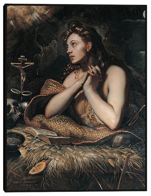Cuadro decorativo Magdalena Penitente (entre 1598 y 1602) técnica mixta Cuadros Jr Figuras Celestiales