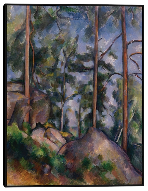 Cuadro decorativo Pinos y rocas (1897) técnica mixta Bosques 1