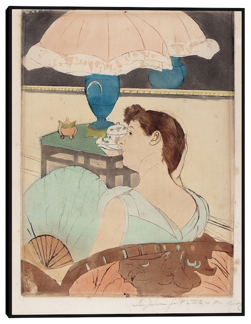 Cuadro decorativo La lámpara (1890-1891) técnica mixta Cuadros Jr Retratos