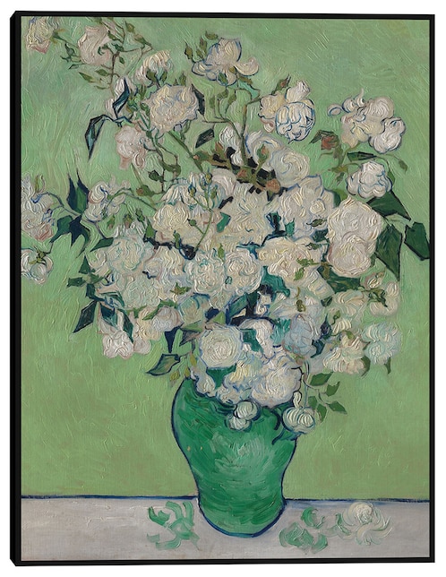 Cuadro decorativo Rosas (1890) Vertical técnica mixta Floreros 1
